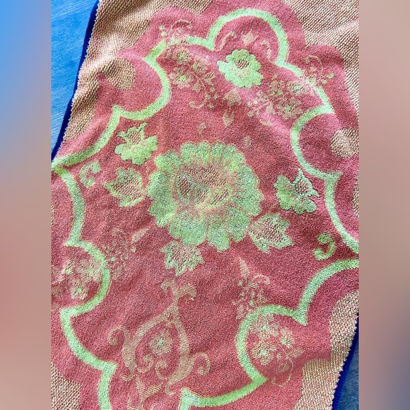 Vintage 60s/70s Lady Pepperell Floral Cotton Terry Hand Towel – Retro USA Made - Picture 5 of 6